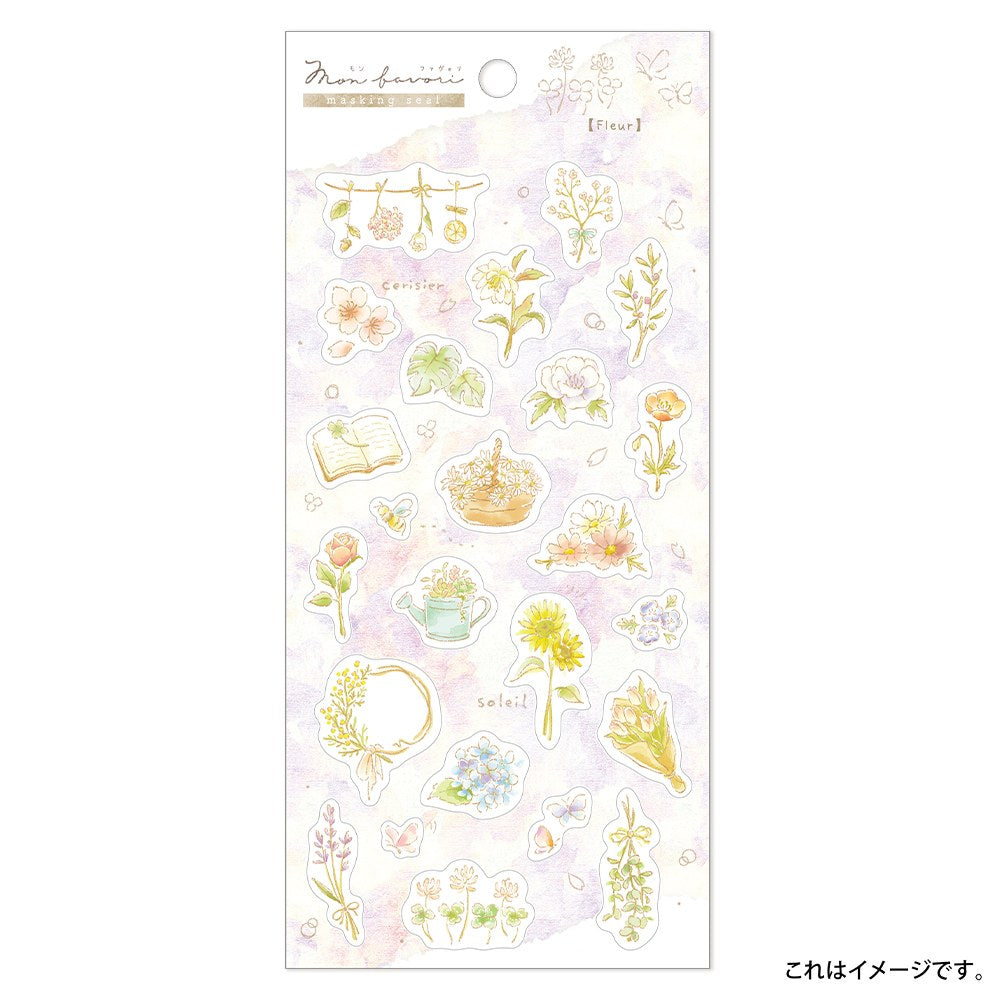 Fleur Washi Masking Stickers — Floral