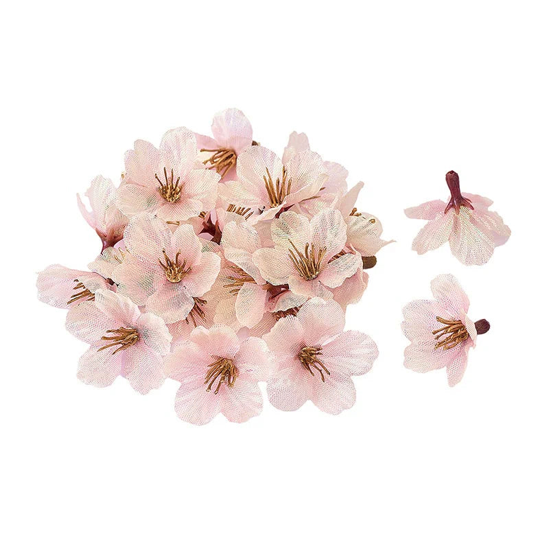 Tokyo-do Moonlit Sakura Artificial Flower Ring, Light Pink