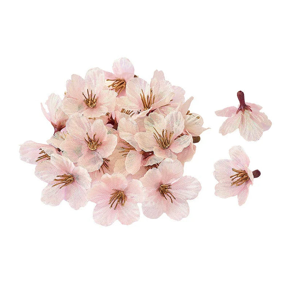 Tokyo-do Moonlit Sakura Artificial Flower Ring, Light Pink