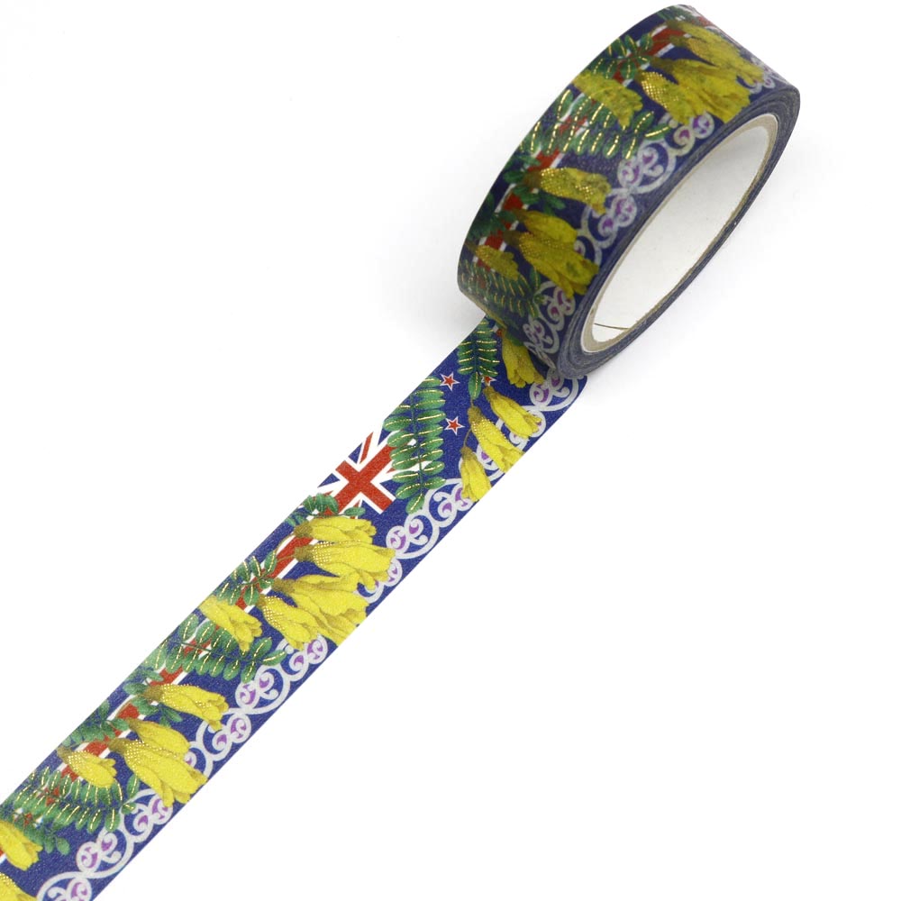 Washi Masking Tape, New Zealand Kowhai 15 mm — product image 2