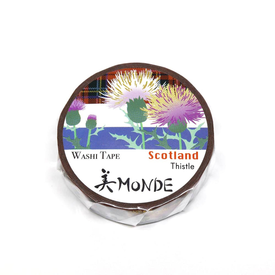 Washi Masking Tape, Scotland Thistle 15 mm