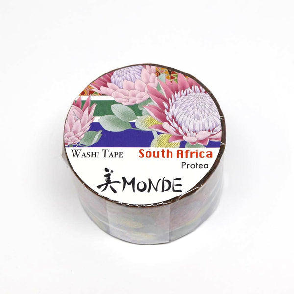 Washi Masking Tape, South Africa Protea 25 mm