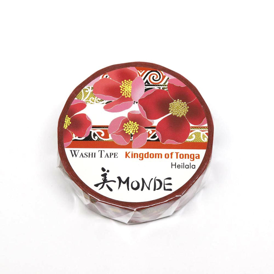 Washi Masking Tape, Tonga Heilala 15 mm