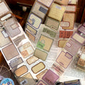 Vintage Label Washi Sticker Rolls (6 color themes, 2m)